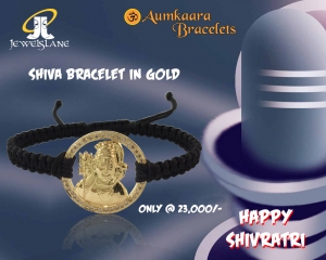 Shiva Bracelet In Gold With Diamonds